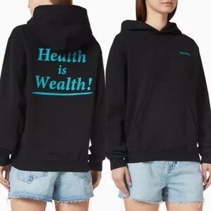 Sporty & Rich Health Is Wealth Hoodie  Sz S